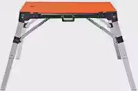 Bancada de trabalho dobrável portátil multifuncional 4 em 1 - Bancada de trabalho/plataforma de andaimes/suporte de carroça/caminhão de mão