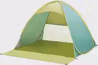 Tenda de Praia Pop-Up, para 2 A 3 Pessoas Upf 50+ Proteção Solar Uv Sombra de Praia Tenda de Praia Abrigo Solar Pop-Up com Bolsa de Transporte e Estacas de Barraca para Praia, Parque, Camping