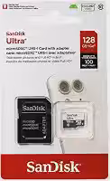 Cartão de Memória Sandisk 128GB Classe 10 SDSDQUNR 128G-GN6TA Micro SD