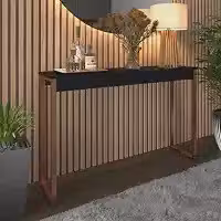 Aparador Buffet Midas Industrial em Metal e MDP para Sala Cozinha e Café