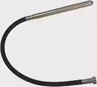 Ferramenta vibratória de concreto sem fio portátil para construção com eixo flexível de aço manganês e mangueira de borracha - Vibrador elétrico de haste tipo 35 - Material de aço