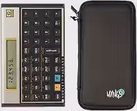 Calculadora financeira HP 12C + capa protetora WYNGS preta