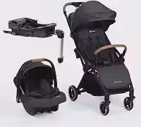 Travel System Safety 1st Spark Plus Trio com Isofix, 0 a 22 kg, Black Graphite