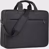 Pasta para Notebook até 15,6'' Impermeável com Bolso Frontal | Bolsa Executiva Unissex Com Alça de Mão e Ombro | Ideal Para Trabalho, Faculdade e Viagem
