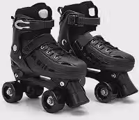 Patins Quad 4 Rodas Ajustável 29 a 40 com Freio Frontal e Bolsa