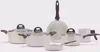 Brinox - Jogo de Panelas Antiaderente Ceramic Life 6 Peças Smart Plus - Vanilla