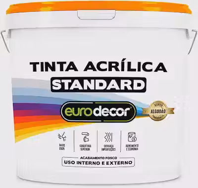 Tinta Acrílica Premium Sem Cheiro 3,6kg Tinta Anti Mofo Eurodecor, Camurça