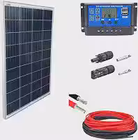 Kit Painel Placa Energia Solar 60wp Pwm 30a Cabo E Mc4