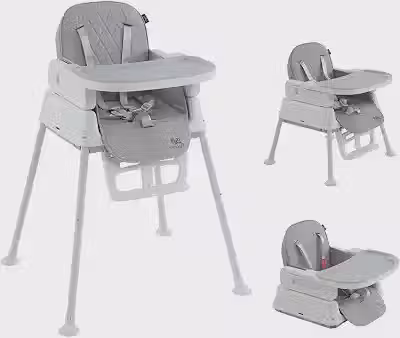 Cadeira De Alimentação Infantil 3 em 1 Harmony Maxi Baby (Cinza)