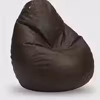 Puff Fofão Cor Marrom Escuro Grande Adulto com Enchimento Incluso Assento Confortável, Ergonômico Courino Premium, Leve Sala Quarto TV Gamer, Impermeável