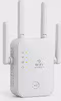 Repetidor de Sinal Wi-Fi 300 Mbps 2.4 GHz com 4 Antenas, Amplificador e Extensor de Internet, WPS, Modo Repetidor e Access Point Porta LAN para Casa e Escritório