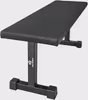 Banco Reto 90cm Musculação Academia - Preto - Plano - 250kg - 90cm x 30cm x 40cm