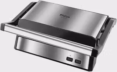Philco Grill e Sanduicheira 2 em 1 Inox PGR21PI 220V Moderno