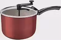 Pipoqueira Tramontina Paris Em Alumínio Com Revestimento Interno E Externo Em Antiaderente Starflon Max Vermelho 22 Cm 4,8 L