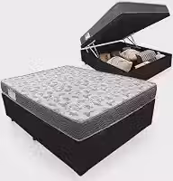 Cama Box Com Baú Casal + Colchão De Espuma D33 - Ortobom - Iso 100 138cm