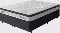 Cama Box Queen Espuma Ortopédica Onix D33 158x198x58cm Suporta até 120 kg por pessoa