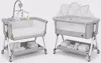 Berço Portátil Moisés SleepGuard Ragaluma com Balanço Mobile Musical Altura Regulável e Proteção contra Insetos Suporta até 15kg