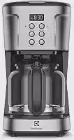 Cafeteira Elétrica Electrolux inox filtro permanente removivel capacidade 1,5L 38 xicaras função timer painel digital desligamento automatico ECM30 127v, cor aço escovado