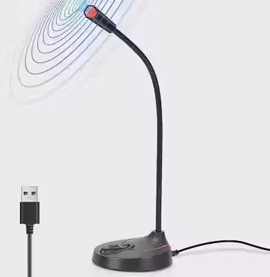 Microfone de Mesa, Microfone Pc, Microfone Usb, Microfone Condensador
