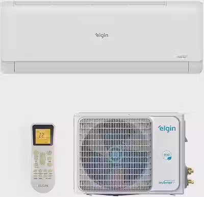 Ar-condicionado Split Inverter Ii 30000 Btus Elgin Eco com Wi-fi Integrado High Wall Quente e Frio Hjqi30c2wb/hjqe30c2cb 220v