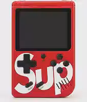 Mini Game Portátil 400 Jogos Integrados Tela LCD 3 Polegadas, Vermelho