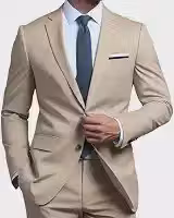 Terno Masculino Slim Cinza Claro, Bege, Preto, Marinho, Marsala, Blazer e Calça Oxford Executivo Premium, Moda Social Masculina, Roupa para Eventos e Trabalho