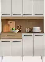Armário de Cozinha Compacta Aramóveis Cleo 8 Portas