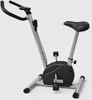Bicicleta Ergométrica Vertical Strive Q10 com Painel Digital, Ajuste de Intensidade, Silenciosa e Compacta para Casa