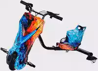Drift Elétrico 250w Azul Com Luz Bluetooth E Kit Proteção