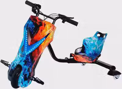 Drift Elétrico 250w Azul Com Luz Bluetooth E Kit Proteção