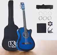 Violão Clássico Acústico Cutaway 38' para Iniciantes - Kit Completo.