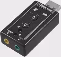 Placa De Som Usb 7.1 Externa P2/p3 Audio P/notebook Preto