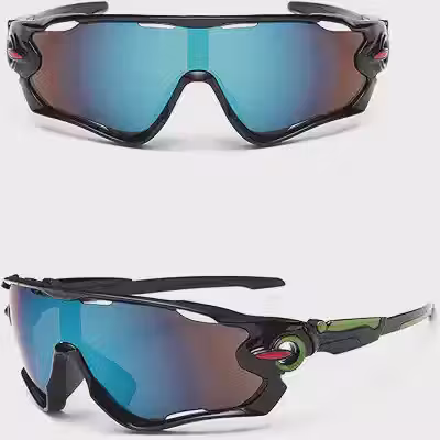 Óculos De Sol Bike Ciclismo Esportivo Proteção Uv Espelhado Preto UV400