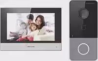 Kit DS-KIS603-P(C) de Videoporteiro IP DS-KV6113-WPE1 + Tela DS-KH6320-WTE1