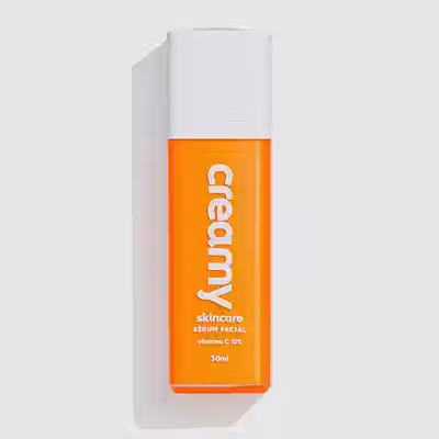 Creamy Skincare Vitamina C 30ml | Sérum Facial, Vitamina C 10%, Aumenta Firmeza da Pele, Previne Rugas Finas, Clareador de Manchas | Todos os Tipos de Pele