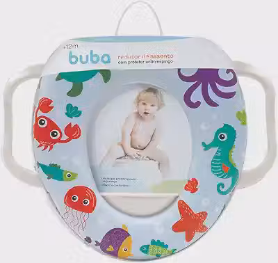 Buba Fundo do Mar Redutor de Assento Infantil, Verde/Vermelho