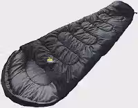 Guepardo, Saco de Dormir, Ultralight, Poliéster de , Temperaturas 5°C a 15°C, Compacto e Confortável, Ideal para Camping e Aventuras ao Ar Livre, Preto