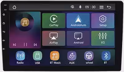 Central Multimídia MP5 Tela 9 Polegadas Roadstar RS-9200BR Pro Line Carplay Sem Fio