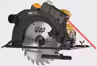 WAP Serra de Circular 7.1/4' ESC 1500 com Guia a Laser e Base de Ajuste até 45°, Empunhadura Emborrachada, 1500W 127V