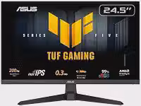 Monitor Gamer ASUS TUF 25', Full HD, 200Hz, 0.3ms, IPS, FreeSync Premium, Som Integrado, Preto - VG259Q5A