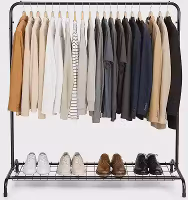Arara de Roupas com Sapateira Organizador em Aço 50kg