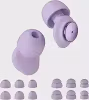 Protetor Auricular - Confortável e Reutilizável para Dormir - Roxo