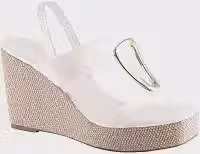 Sandalia Via Uno Anabela Ref 608033sdavv Branco 034