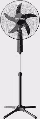 HEPTA WORLD Ventilador de Coluna, Resfriamento, Silencioso, Design Slim para Casa Escritório (PRETO, 220V, 1011)