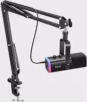 FIFINE AM8T conjunto de microfone para jogos XLR/USB，para PC Podcasting