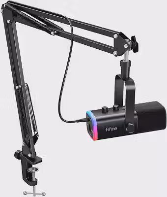 FIFINE AM8T conjunto de microfone para jogos XLR/USB，para PC Podcasting