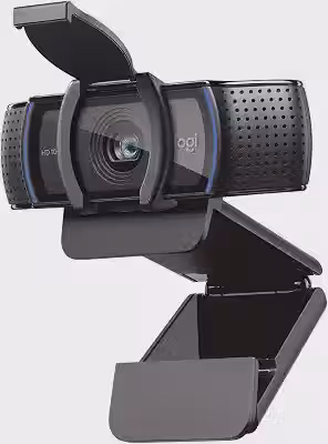 Webcam Full HD Logitech C920s 1080p/30fps com Microfone Embutido e Tampa de Privacidade para Zoom/Teams/Meet ou Até Criação de Conteúdo - Preto