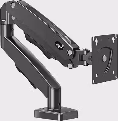 ELG, F80N, Suporte Articulado de Mesa, Pistão a Gás, Design Compacto e Retrátil, Ergonômico, Monitores 17'' a 35'', 2kg a 9kg, Preto