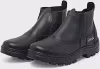 Bota De Segurança Masculino Couro Com Biqueira Elastico