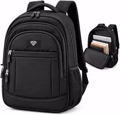 Mochila Casual Premium 18L para Notebook até 17 Polegadas Escolar Faculdade Viagem Unissex Preta